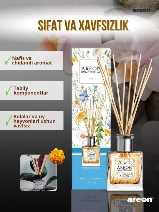 Диффузор для дома Areon Home Perfume Garden, освежитель воздуха, ароматизатор, 150 мл