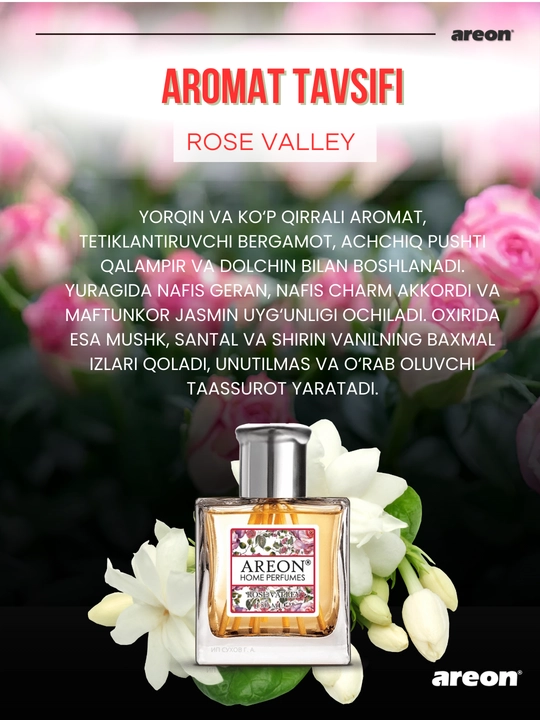 Диффузор для дома Areon Home Perfume Garden, освежитель воздуха, ароматизатор, 150 мл