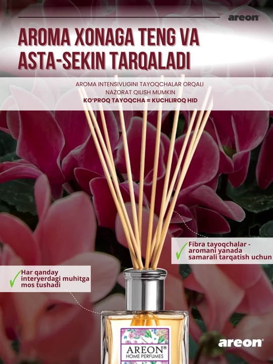 Диффузор для дома Areon Home Perfume Garden, освежитель воздуха, ароматизатор, 150 мл