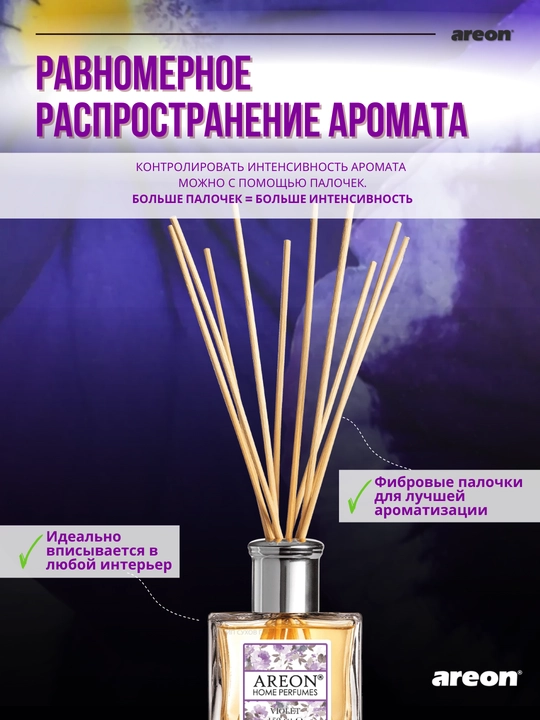 Диффузор для дома Areon Home Perfume Garden, освежитель воздуха, ароматизатор, 150 мл