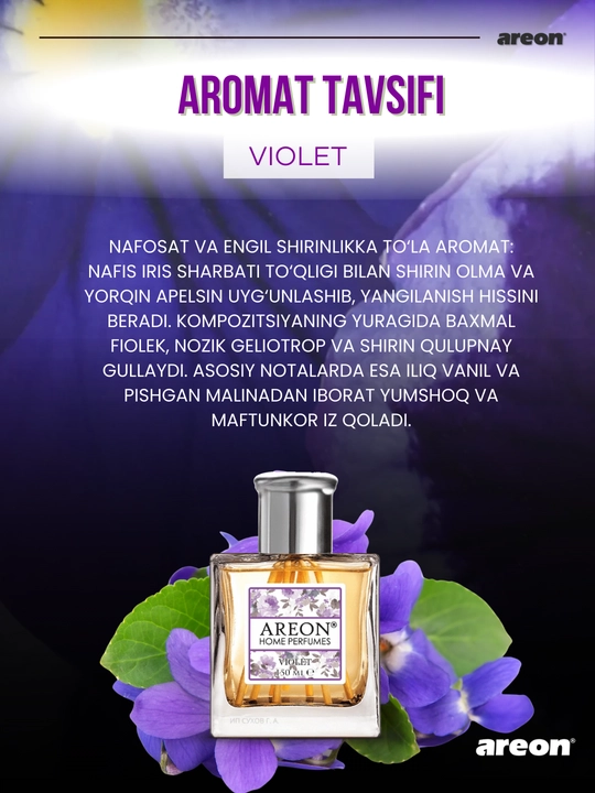 Диффузор для дома Areon Home Perfume Garden, освежитель воздуха, ароматизатор, 150 мл