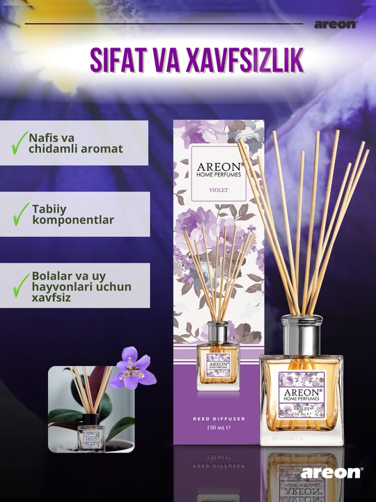 Диффузор для дома Areon Home Perfume Garden, освежитель воздуха, ароматизатор, 150 мл