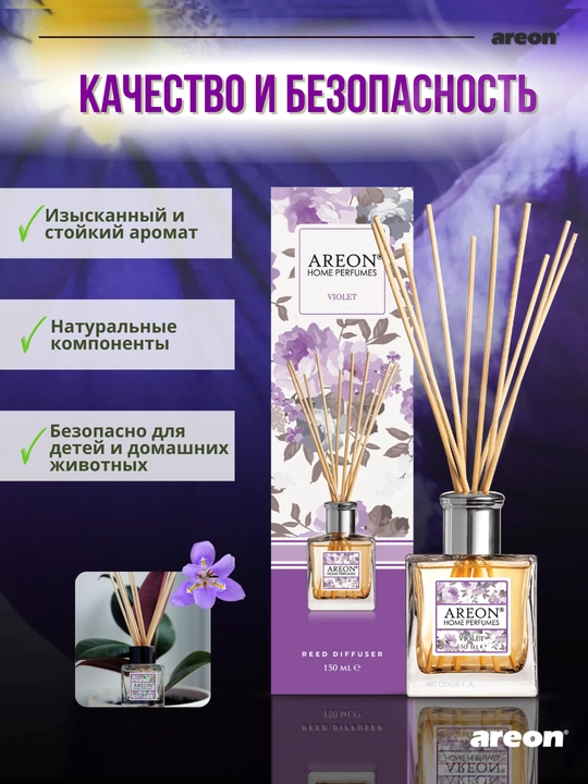 Диффузор для дома Areon Home Perfume Garden, освежитель воздуха, ароматизатор, 150 мл