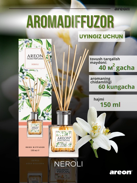 Диффузор для дома Areon Home Perfume Garden, освежитель воздуха, ароматизатор, 150 мл