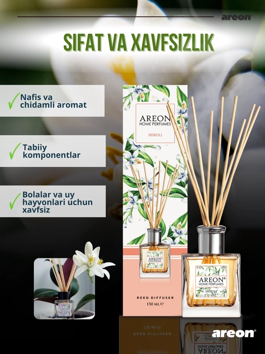 Диффузор для дома Areon Home Perfume Garden, освежитель воздуха, ароматизатор, 150 мл