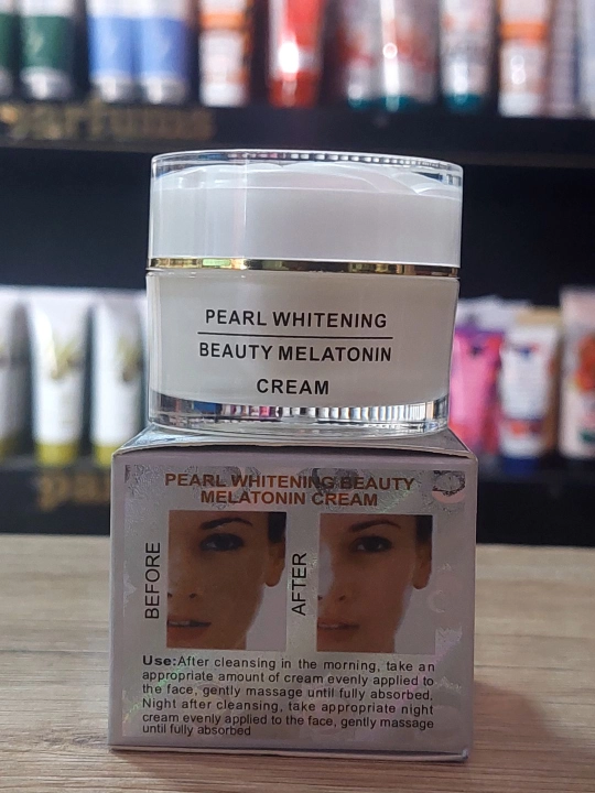 Отбеливающий крем для лица Pearl Beauty с мелатонином, 25 г