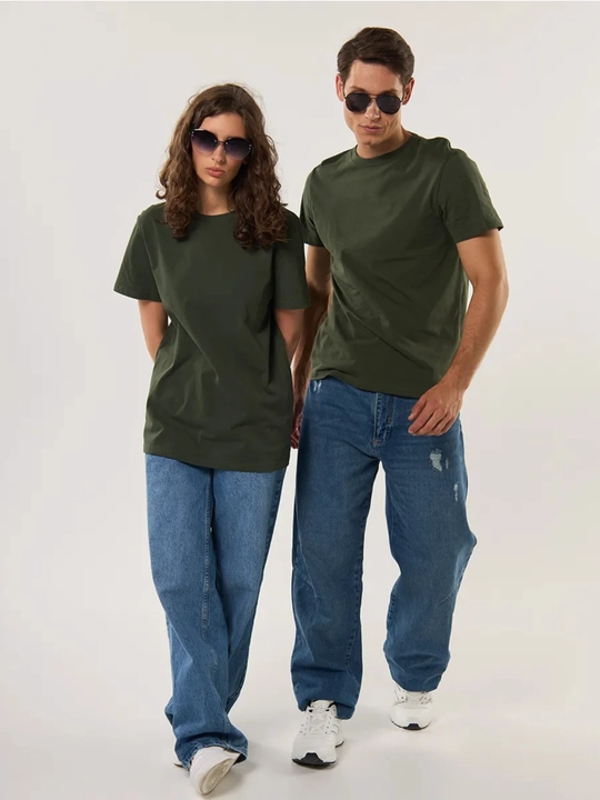Katta o'Ichamda futbolka, uniseks, oversize, paxta, 12 xil rang - 