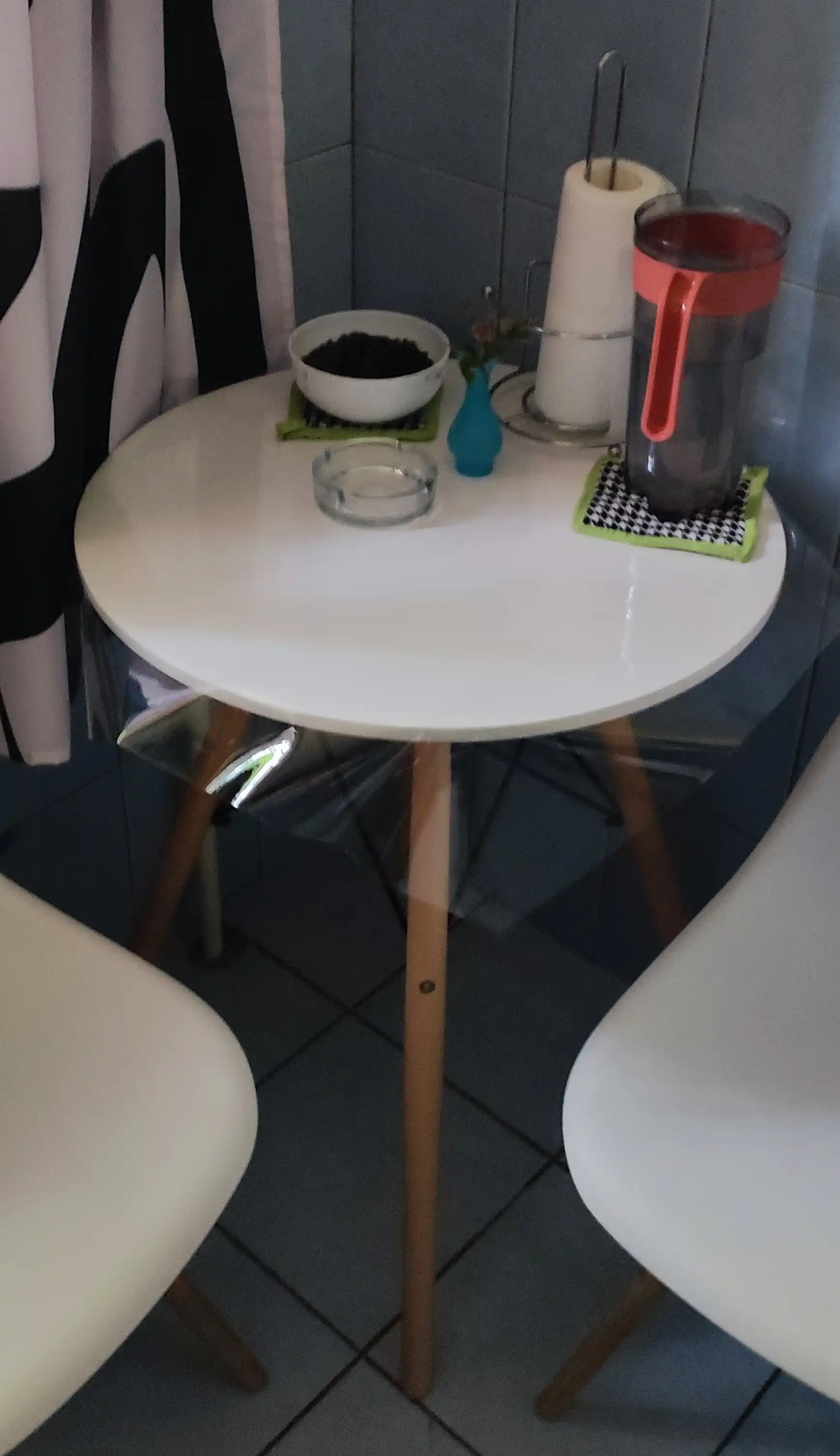 Стол кухонный STOCKHOLM ROUND, D60, крашенный мдф, белый