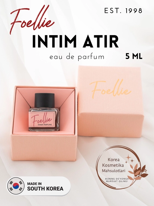 Изысканный и приятный аромат корейских интимных духов розовый Foellie Inner Perfume, 5 мл - 