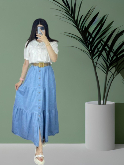 Pantolonsiz jinsi yubkalar