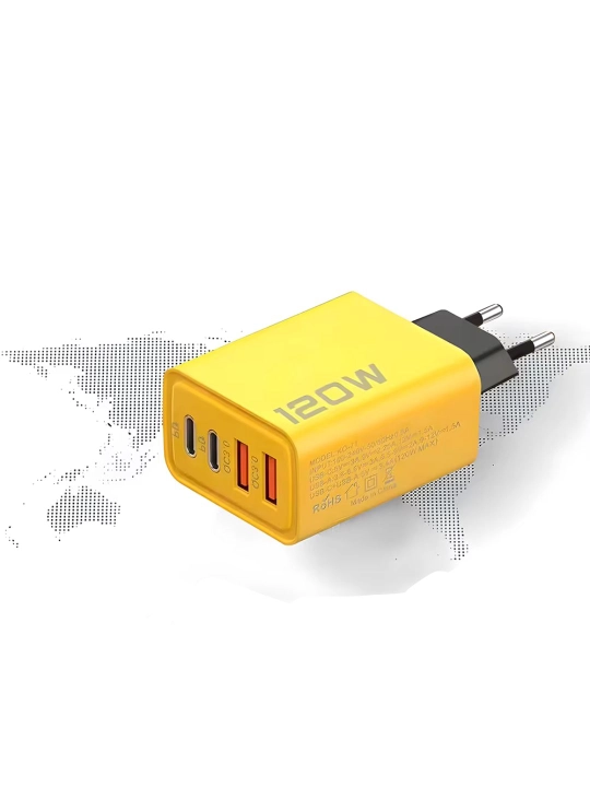 Адаптер 120W для быстрой зарядки — USB и Type-C