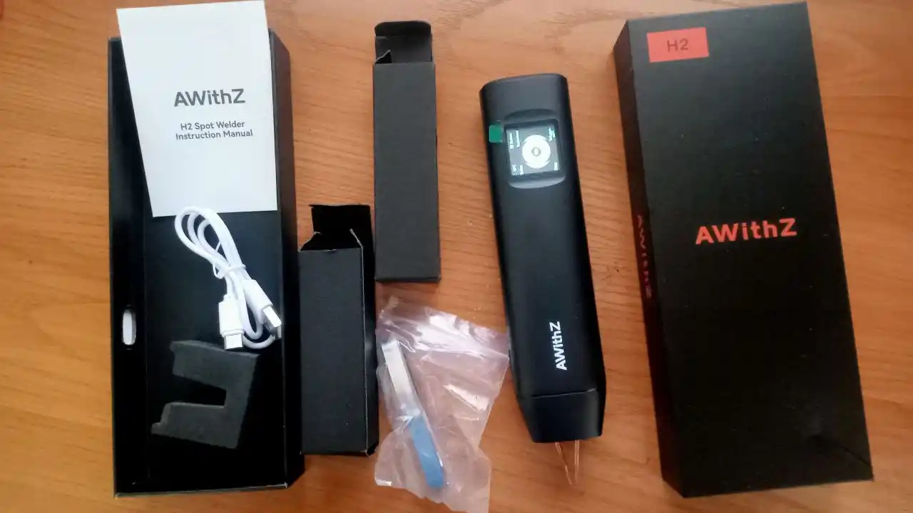 AWithZ H2 Rangli ekranli portativ nuqtali kavsharlagich