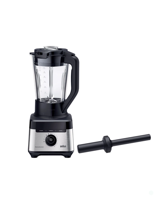 Stasionar blender Braun PowerBlend 7 JB7550BK, 1400 Vt, 2 litr idish, avtomatik tozalash