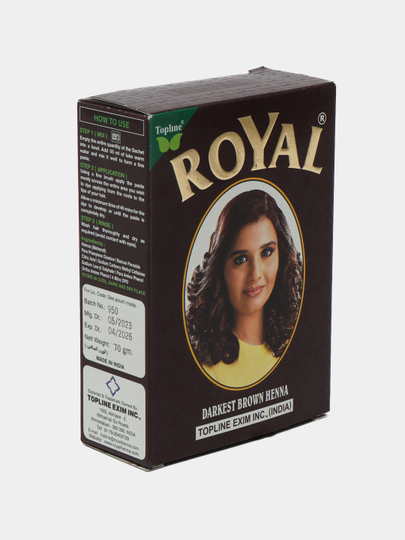 Хна для волос Royal, крем краска для волос