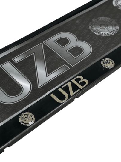 Рамка для номера "UZB", 2 шт — BORIY1-PADNOME-СЕРЕБРН