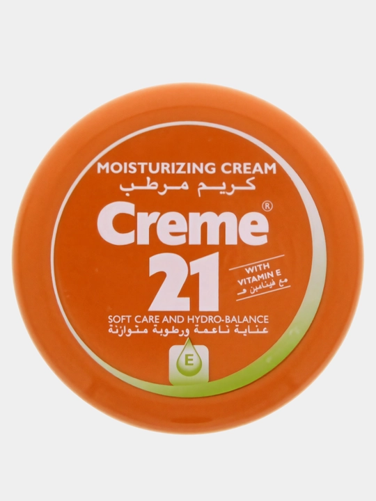 Creme 21 namlovchi krem E va B5 vitamini bilan, yuz, qo'l, tana, barcha teri uchun - 