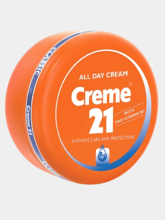 Creme 21 namlovchi krem E va B5 vitamini bilan, yuz, qo'l, tana, barcha teri uchun