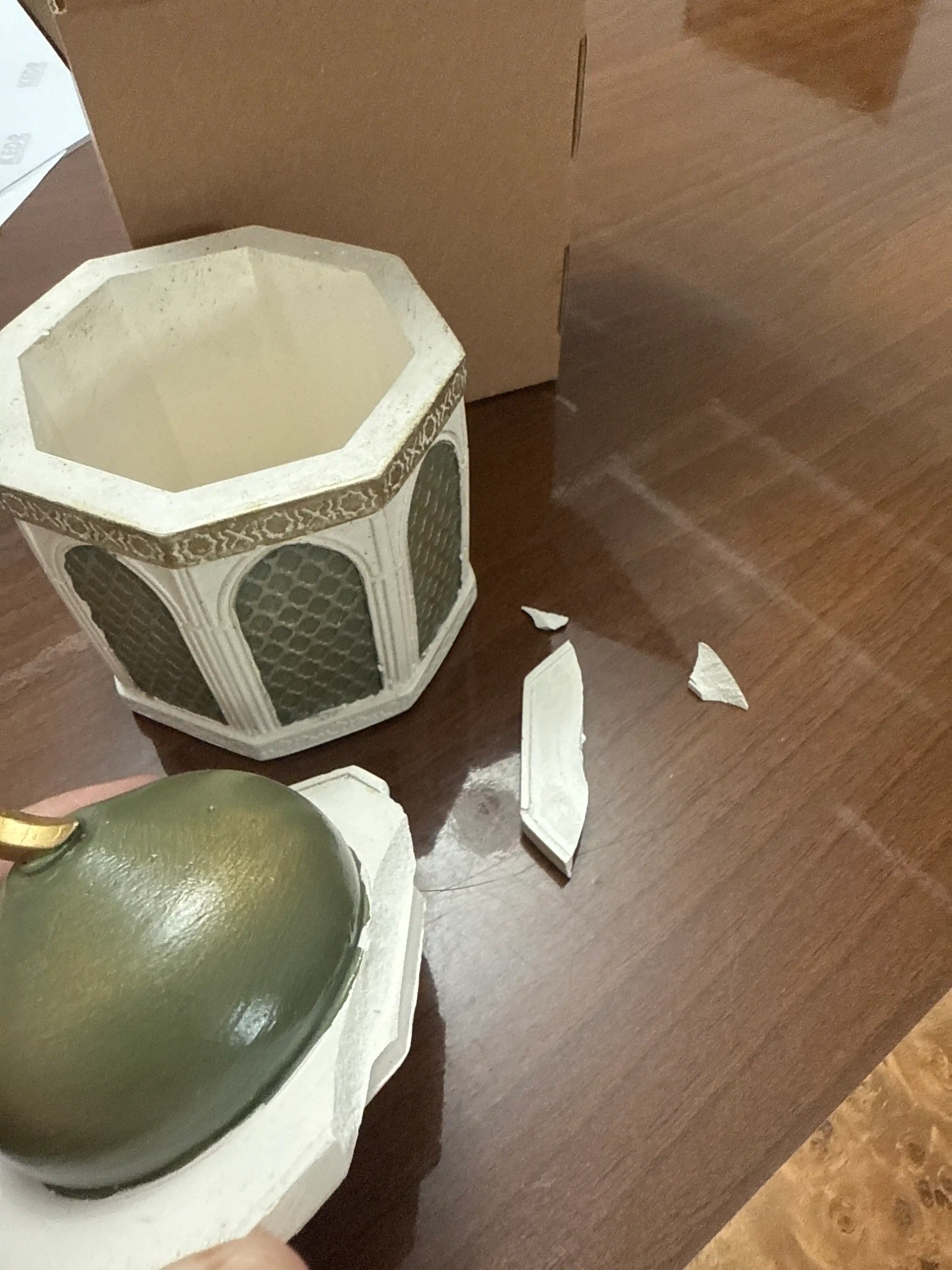 Шкатулка Мечеть из гипса, ручная работа