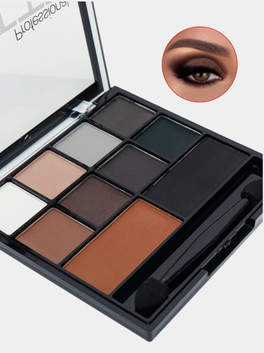 Палитра матовых теней для век, MATTE PROFESSIONAL тени для кожи вокруг глаз, из 10 цветов