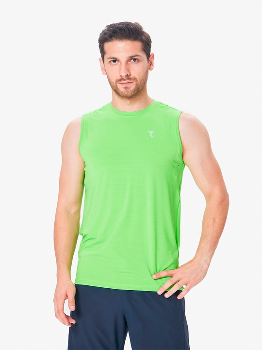 Erkaklar uchun 7SABER sport maykasi, yugurish va fitnes uchun yengsiz ko‘ylak