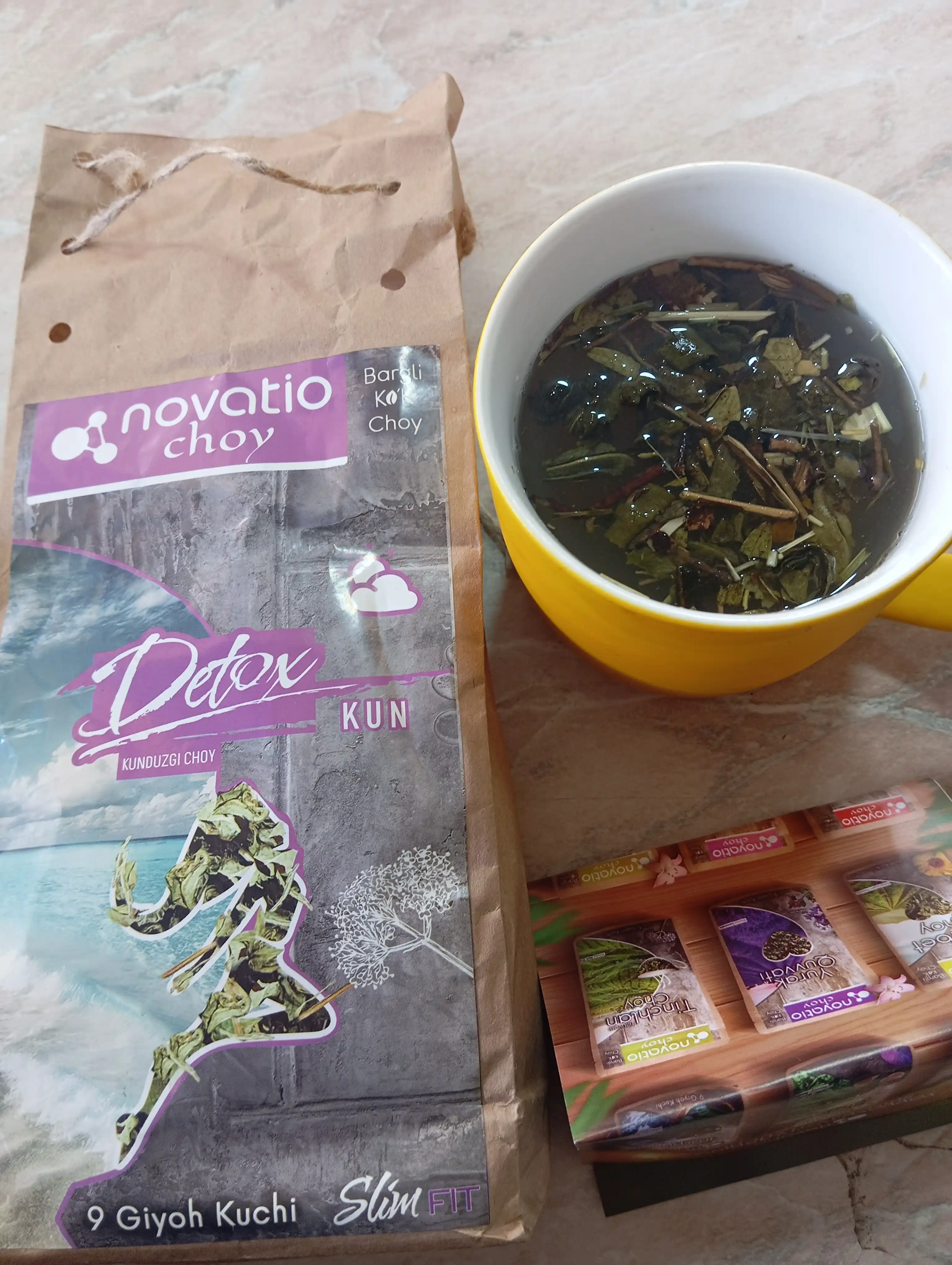 Detoks Сhoy Kun, vazn yo'qotish uchun, yumshatuvchi, Novatio, 100 g
