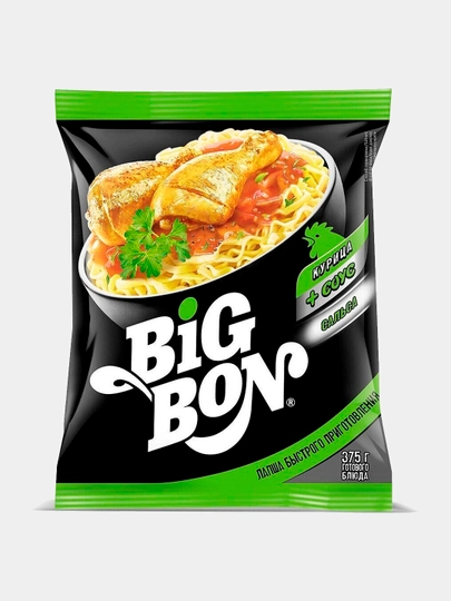 Лапша Big Bon Курица соус сальса, 75 г — KONTI-P198466