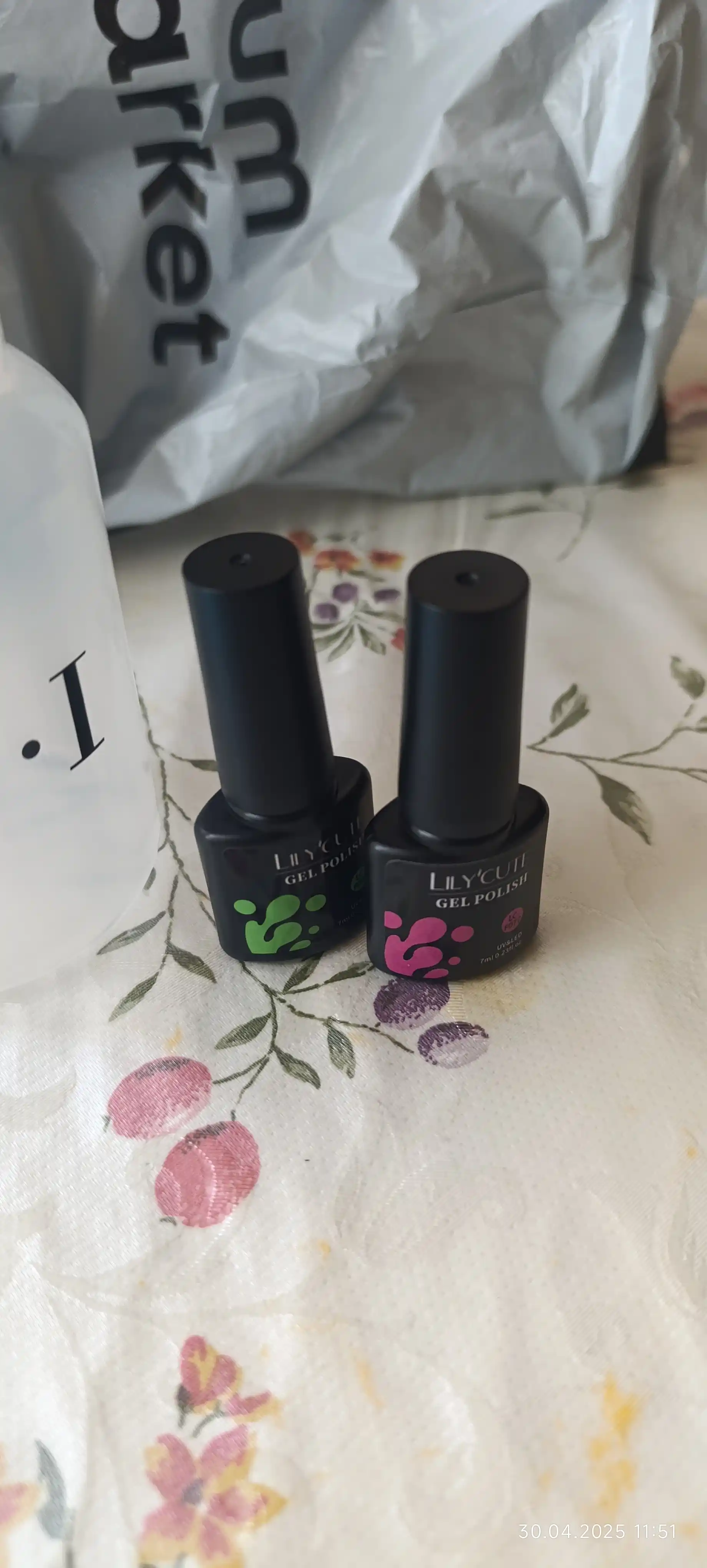 Gel-laklar, 100 ta rang, 7 ml baza, mixlar, manikyur
