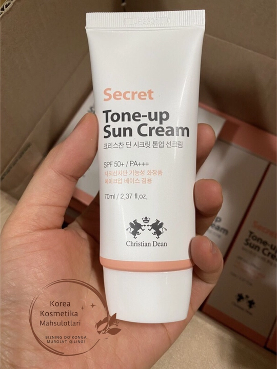 Secret Tone-Up SPF 50+ Christian Dean, солнцезащитный и выравнивающий крем SPF50+, 70 мл