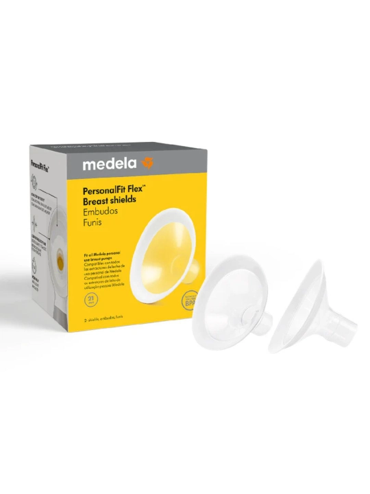 Ko‘krak vkladochkasi Medela PersonalFit, 3 dona, 21 mm, 24 mm va 27 mm, silikon, BPA yo‘q - 