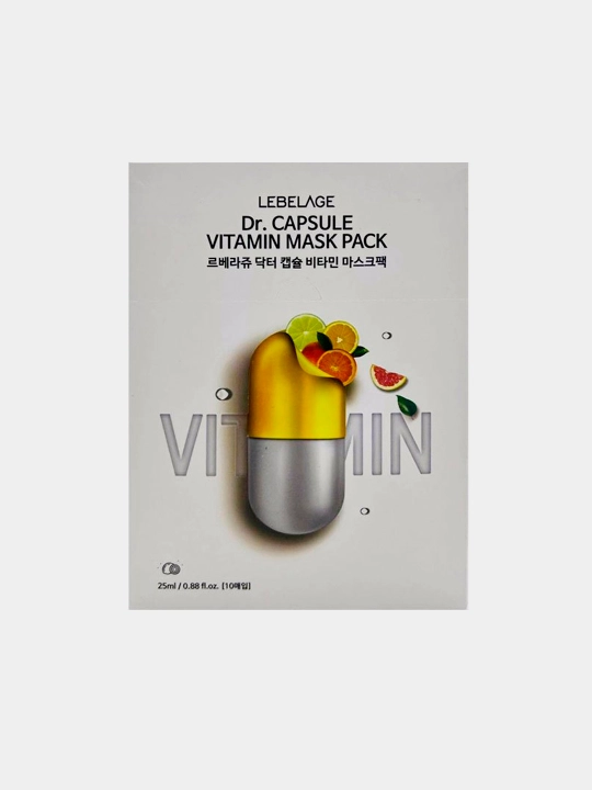 Vitaminli LEBELAGE kapsulali niqobi, Capsule Vitamin Mask paketi - 