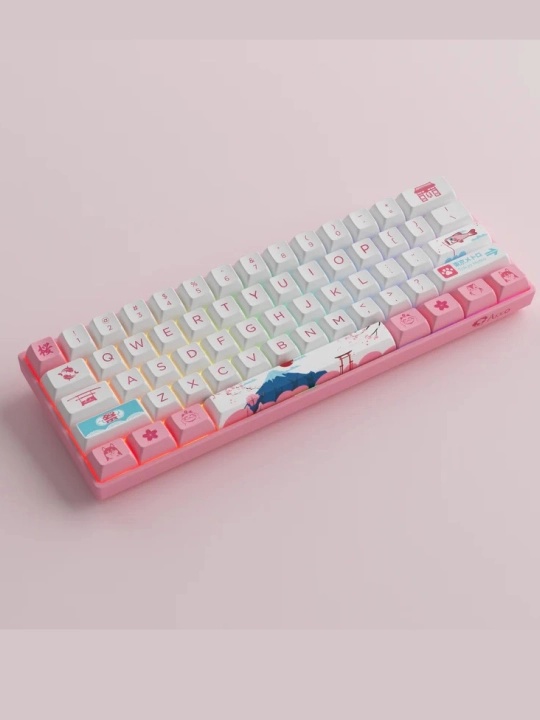 O‘yin mexanikasi Akko 3061S World Tour Tokyo R2 RGB Hotswappable CS Jelly Pink RGB