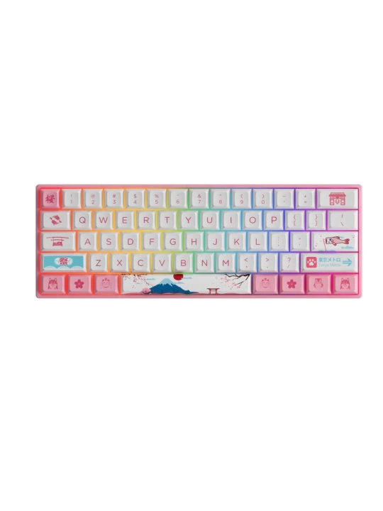 O‘yin mexanikasi Akko 3061S World Tour Tokyo R2 RGB Hotswappable CS Jelly Pink RGB