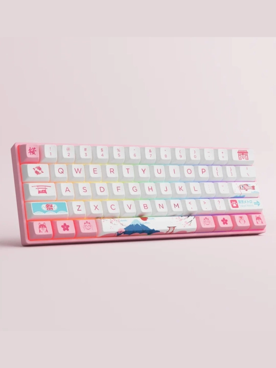 O‘yin mexanikasi Akko 3061S World Tour Tokyo R2 RGB Hotswappable CS Jelly Pink RGB