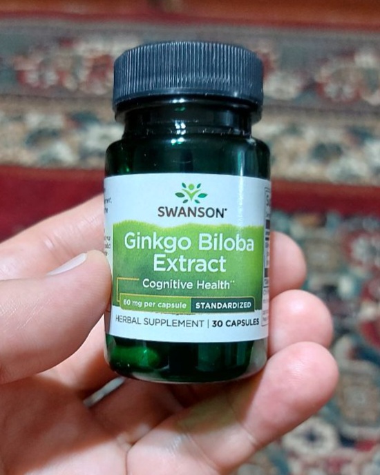 Swanson Ginkgo biloba, 60 мг, капсулы
