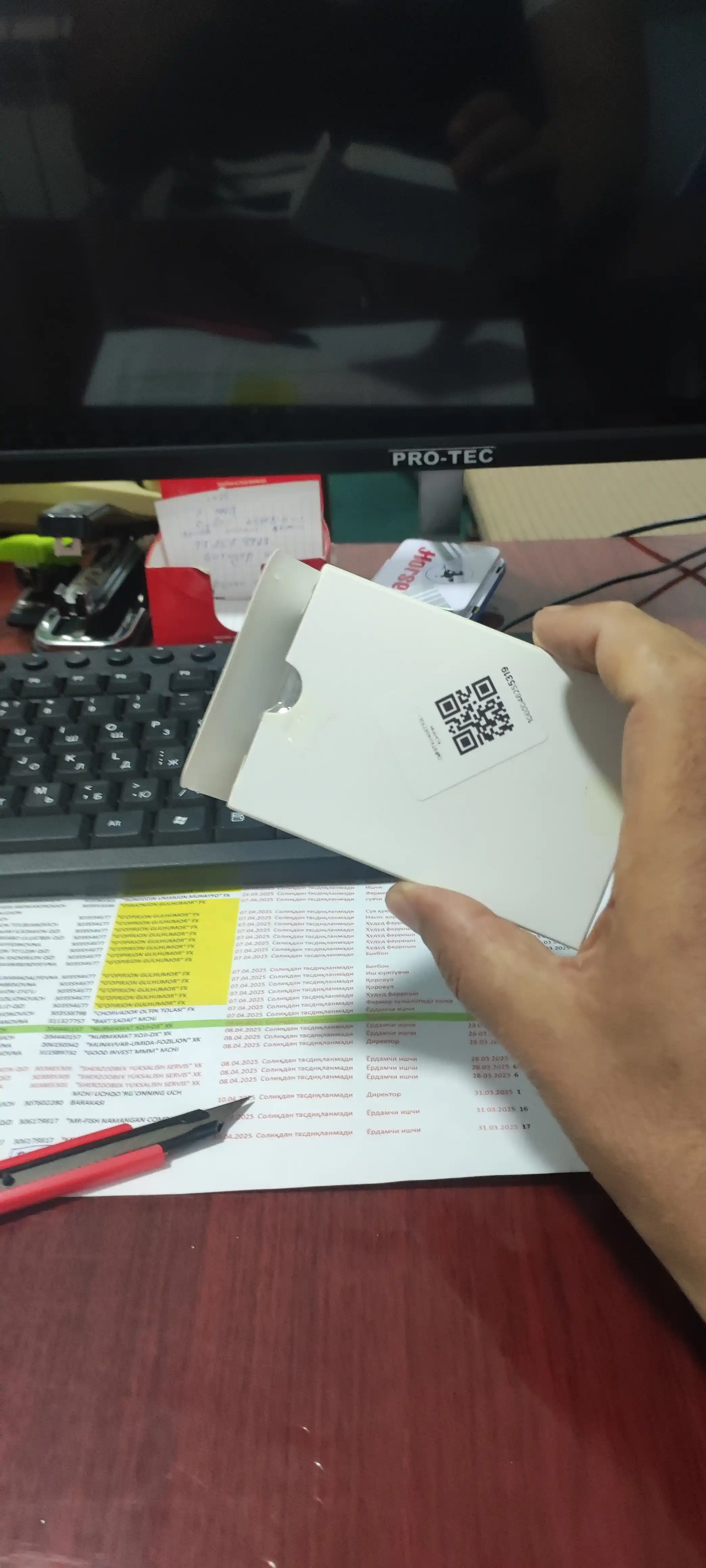 Kartxolder hamyon pul, bank kartasi, passport uchun