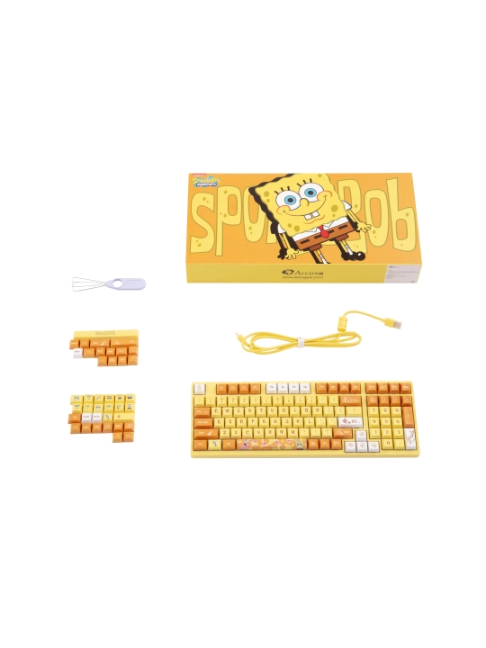 Akko 3098S RGB Sponge Bob CS Sponge RGB o‘yin mexanik klaviaturasi