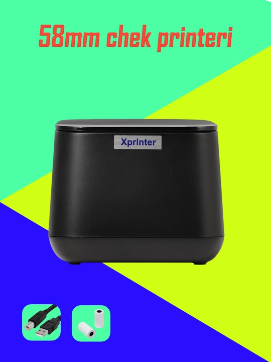 Чековый термопринтер Xprinter XP-58IIT -USB, 58 мм