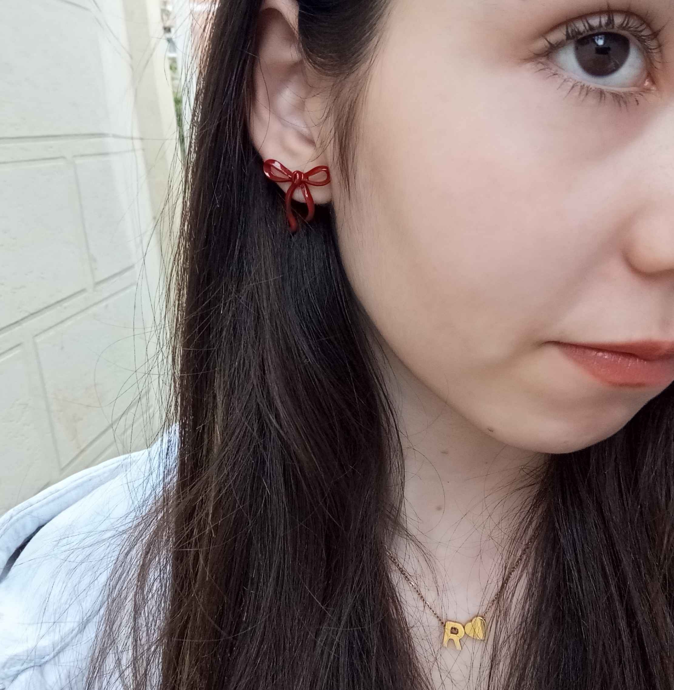 Серьги женские в форме бантика, красные, повседневные и праздничные