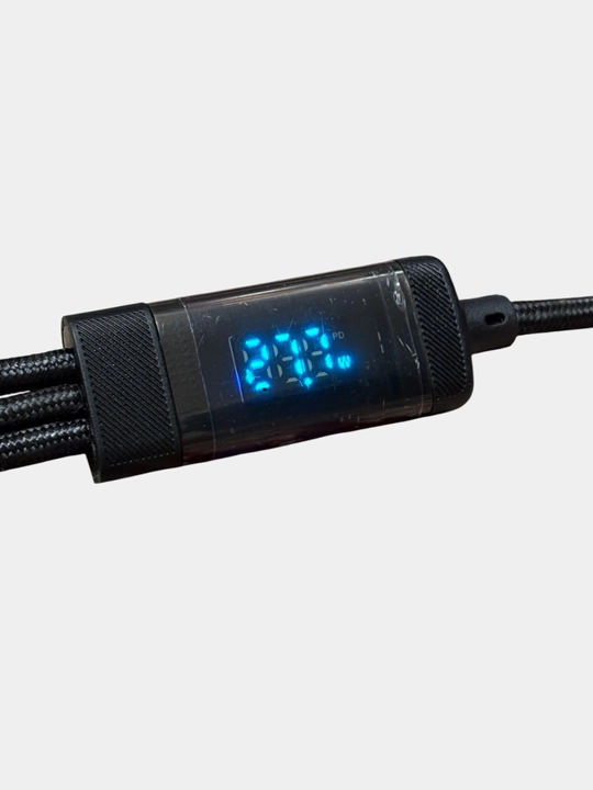 Кабель 3-в-1 с LED-индикатором вольтажа — TYPE-C/Lightning/MicroUSB
