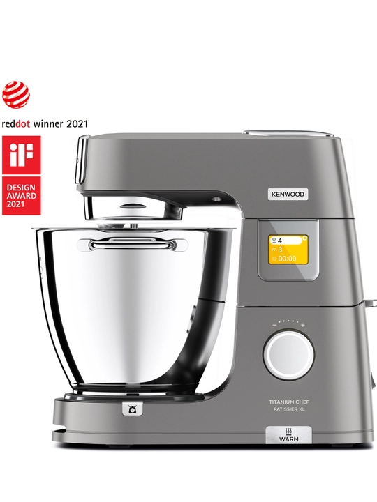  Планетарная кухонная машина Kenwood KWL90.004SI Обогреваемая посуда и весы мощностью 1400 Вт на 5 л