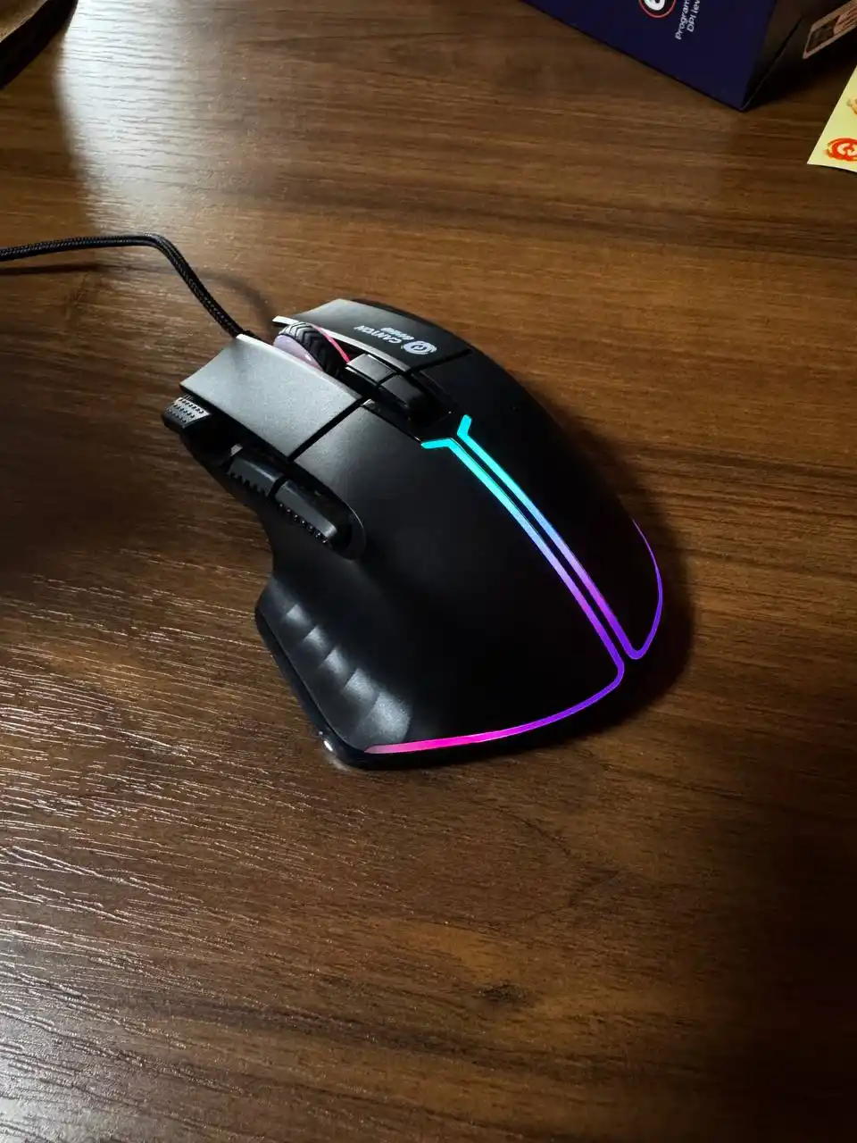 Gaming sichqoncha simli CANYON Fortnax GM-636, RGB yoritgich bilan