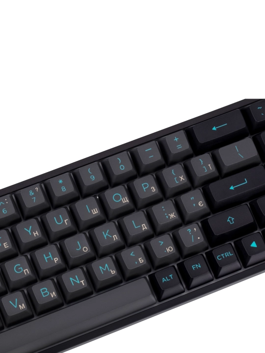 Akko 3068B Plus Black&Cyan CS Jelly RGB o‘yin klaviaturasi