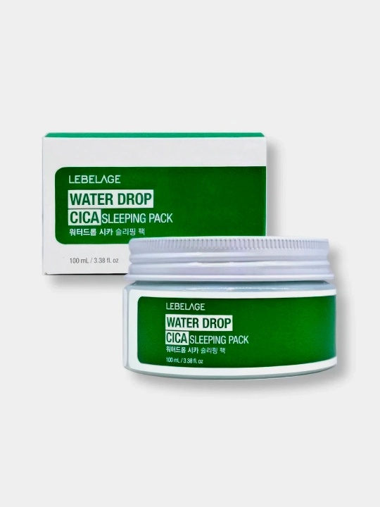 Mini tungi niqob LEBELAGE cica bilan, Water Drop Cica Baby Sleeping Pack - 
