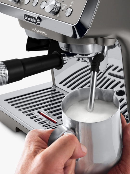 DeLonghi EC9255.T La Specialista Evo rojka kofevarka, maydalagich, kapuchinator bilan