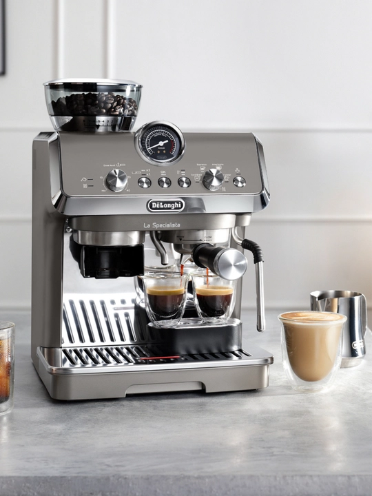 DeLonghi EC9255.T La Specialista Evo rojka kofevarka, maydalagich, kapuchinator bilan