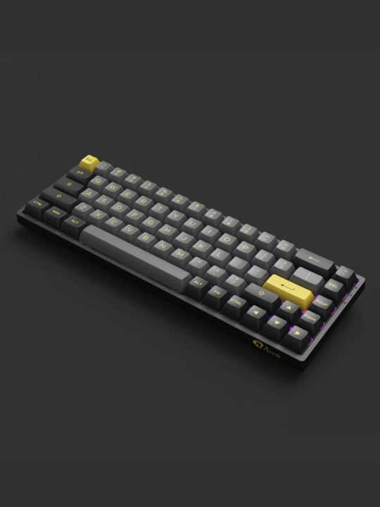 Akko 3068B Plus Black&Gold Jelly Black RGB USB o‘yin mexanik klaviaturasi
