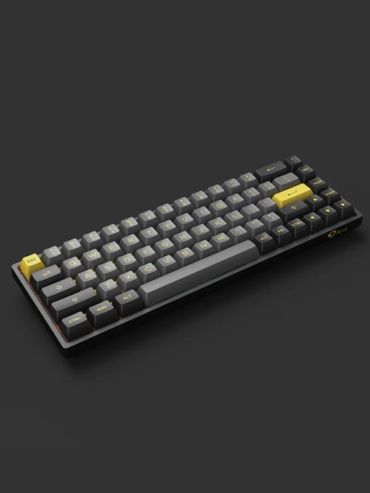 Akko 3068B Plus Black&Gold Jelly Black RGB USB o‘yin mexanik klaviaturasi
