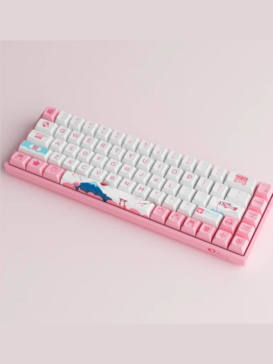 Akko 3068B PlusTokyo R2 CS Jelly Pink RGB USB o‘yin mexanik klaviaturasi