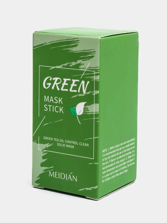 Глиняная маска стик для лица Green Mask Stick, от черных точек и прыщей акне