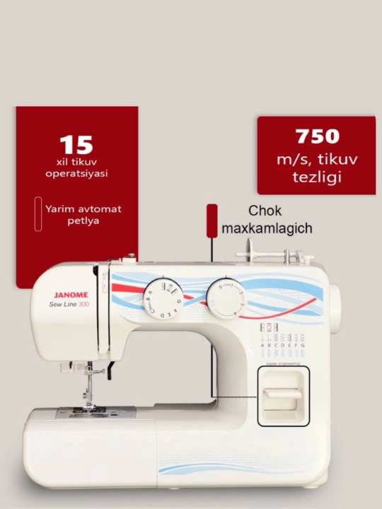 Швейная машина JANOME SEW LINE 300 - 